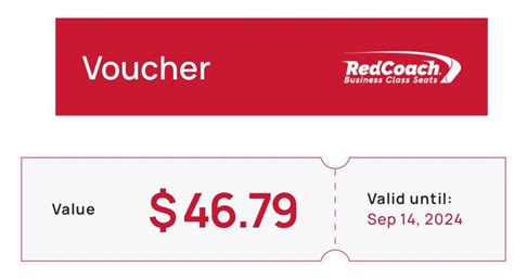 redcoach voucher.